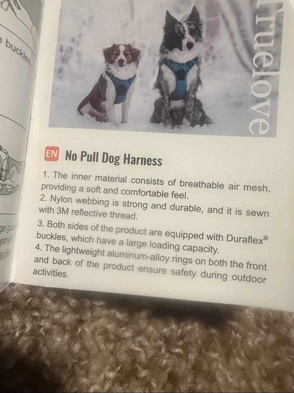 NWT Truelove No Pull Dog Harness in Hot Pink (XS)